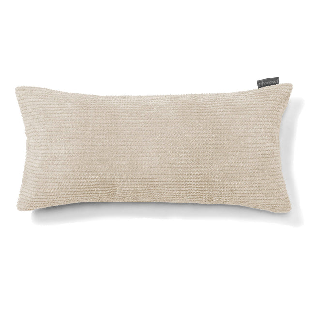 Obdĺžnikový dekoračný poťah na vankúš XL 40 x 80 cm - Pom Pom Slonovinová 01