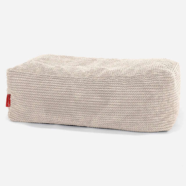 Podnožka z pamäťovej peny CloudSac 100 - Pom Pom Slonovinová 01