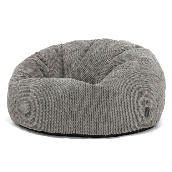 Klasická pohovka sedací vak - Pom Pom Uhľovo šedá 01