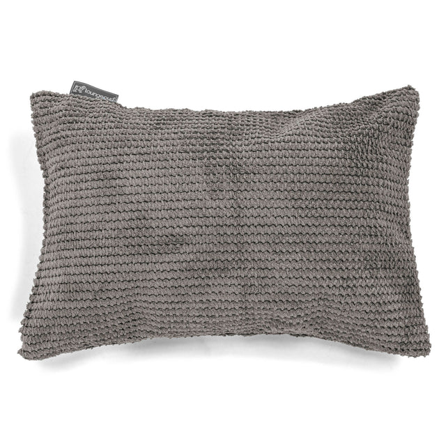 Obdĺžnikový dekoračný poťah na vankúš 35 x 50 cm - Pom Pom Uhľovo šedá 01