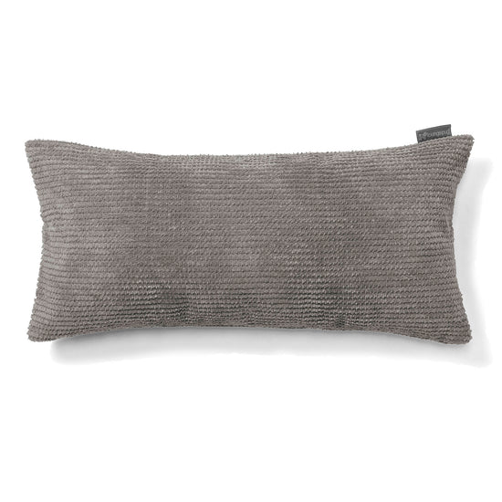 Obdĺžnikový dekoračný poťah na vankúš XL 40 x 80 cm - Pom Pom Uhľovo šedá 01