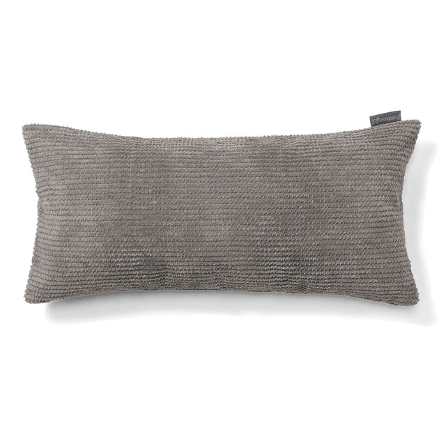 Obdĺžnikový dekoračný poťah na vankúš XL 40 x 80 cm - Pom Pom Uhľovo šedá 01