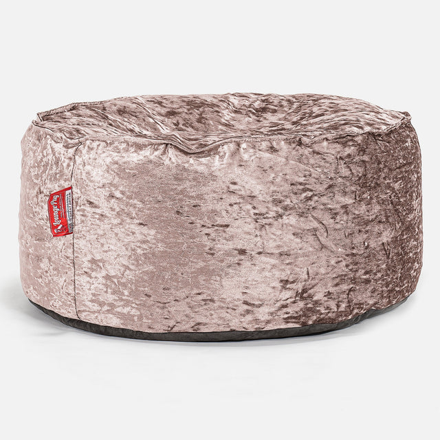 Velká okrúhla taburetka - Retro zamat Hľuzovková 01