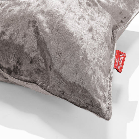 Dekoračný poťah na vankúš 47 x 47 cm - Retro zamat Strieborná 02