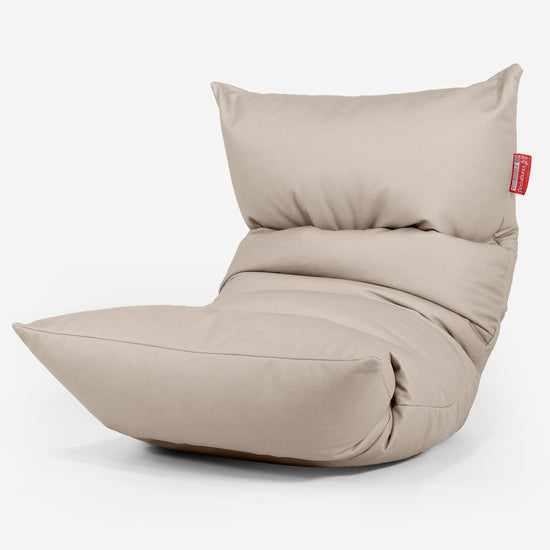 Sedací vak Eva Lounger - Vegánska koža Slonovinová 01