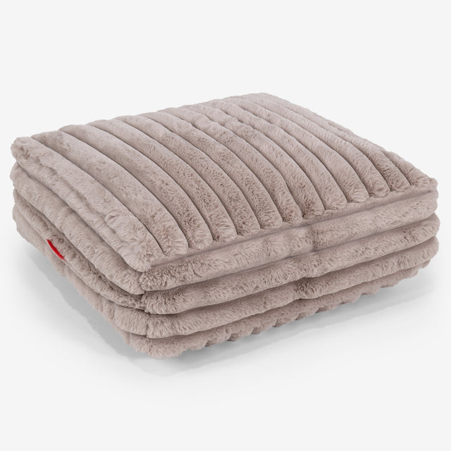 Veľký podlahový vankúš - Ultra plyšový kord Norková 01