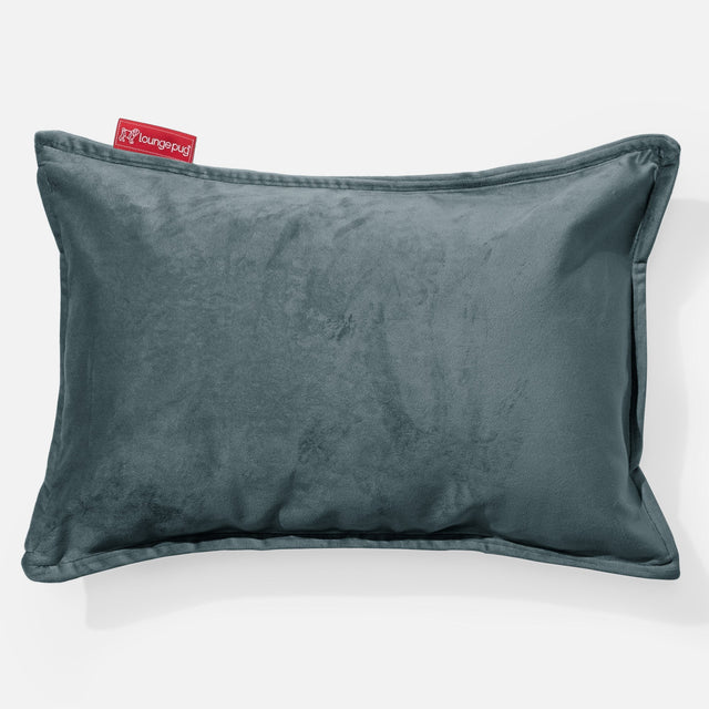 Obdĺžnikový dekoračný poťah na vankúš 35 x 50 cm - Zamat Modrozelená 01