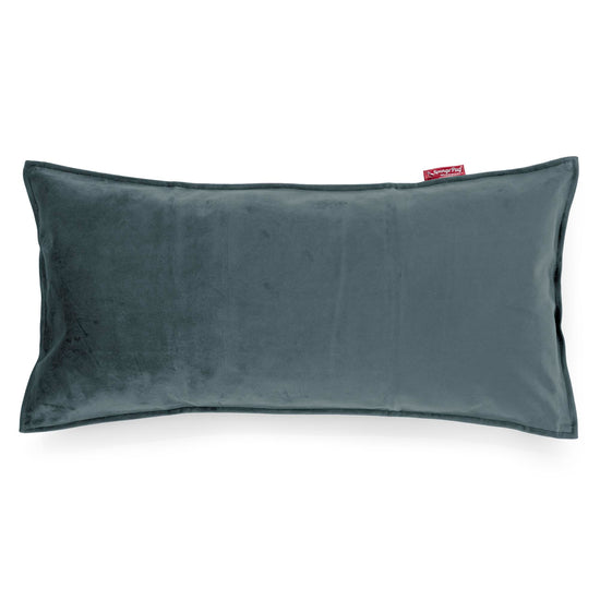 Obdĺžnikový dekoračný poťah na vankúš XL 40 x 80 cm - Zamat Modrozelená 01