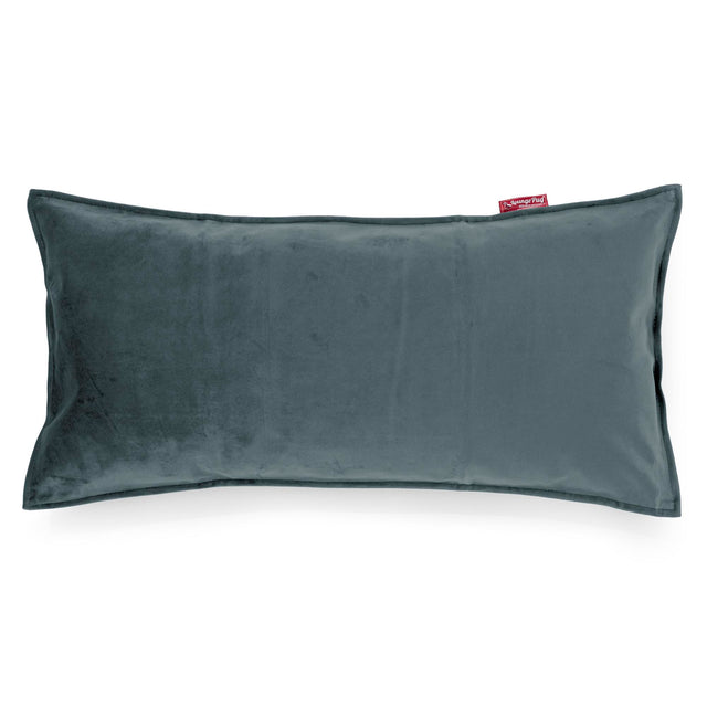 Obdĺžnikový dekoračný poťah na vankúš XL 40 x 80 cm - Zamat Modrozelená 01