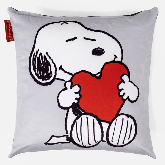 Snoopy Dekoračný poťah na vankúš 47 x 47 cm - Srdce 01