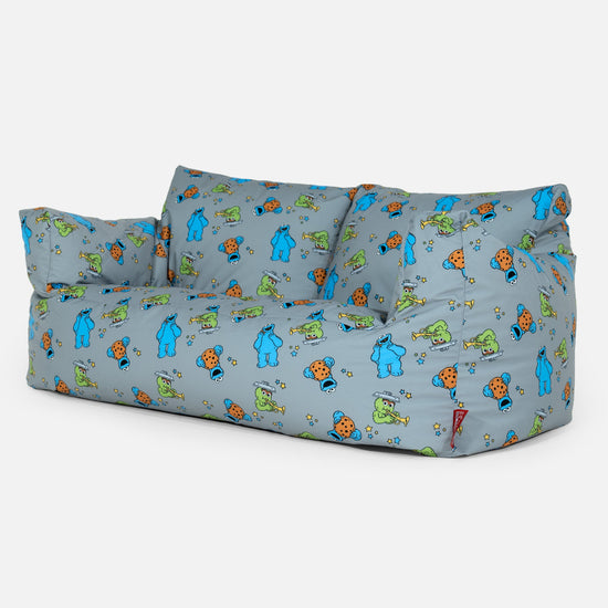 Pohovka sedací vak - Cookie Monster a Oscar The Grouch 02