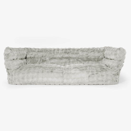 3-miestna pohovka sedací vak Albert 2.0 - Umelá kožušina Bublina Šalviová zelená 01