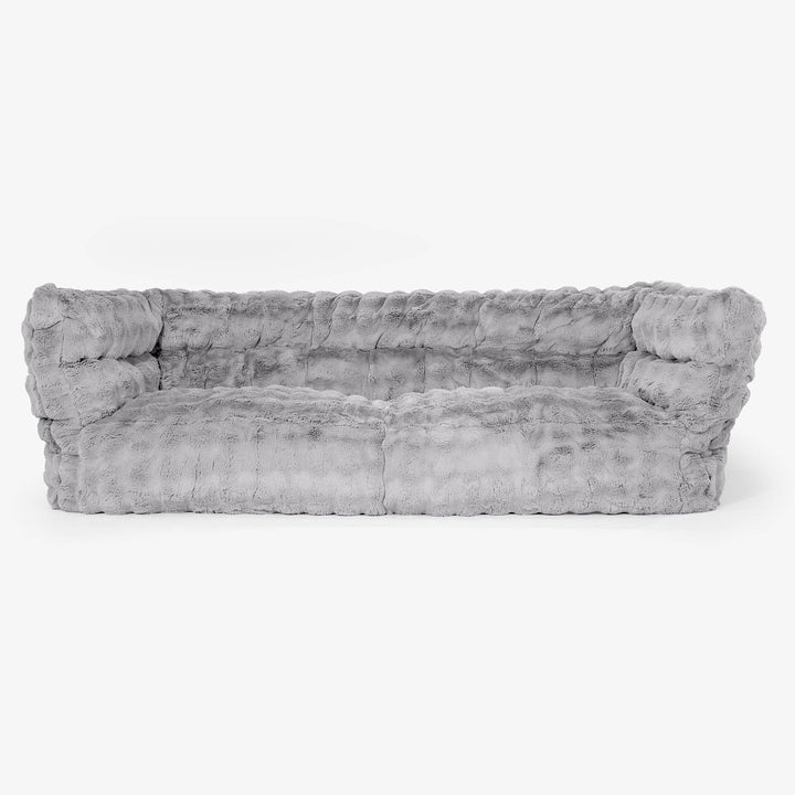 3-miestna pohovka sedací vak Albert 2.0 - Umelá kožušina Bublina Šedá 01