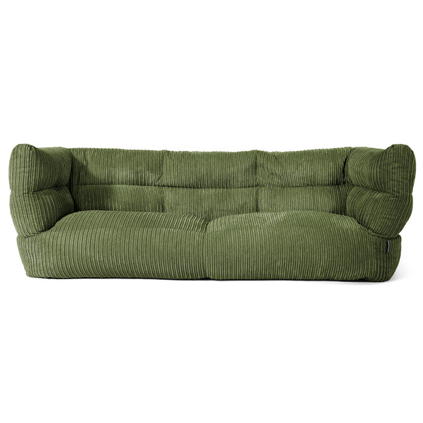 3-miestna pohovka sedací vak Louis - Menčester Lesná zelená 01