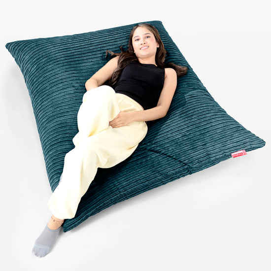 Extra veľký sedací vak - Menčester Modrozelená 02