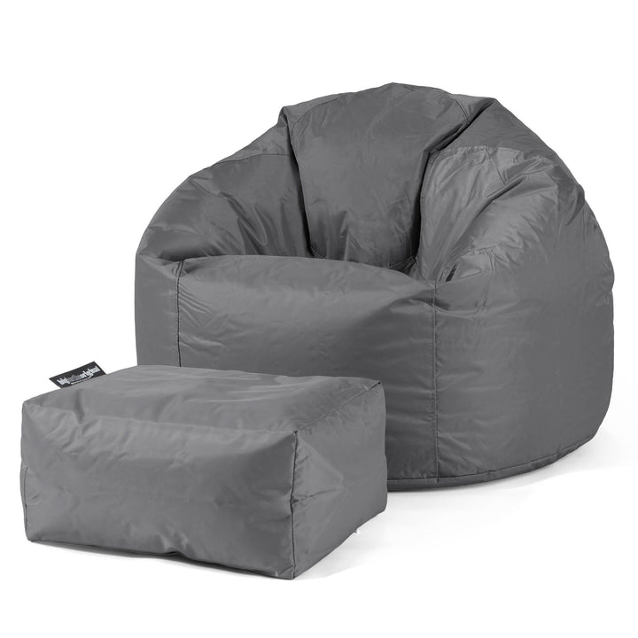 Klasická stolička sedací vak - SmartCanvas™ Grafitová šedá 02