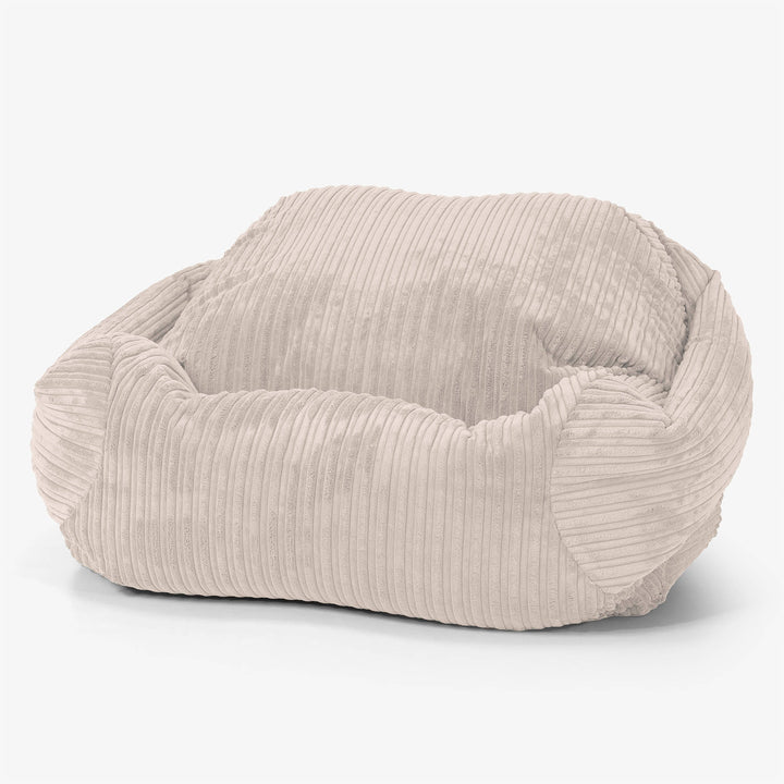 Kreslo sedací vak Sabine - Menčester Slonovinová 01