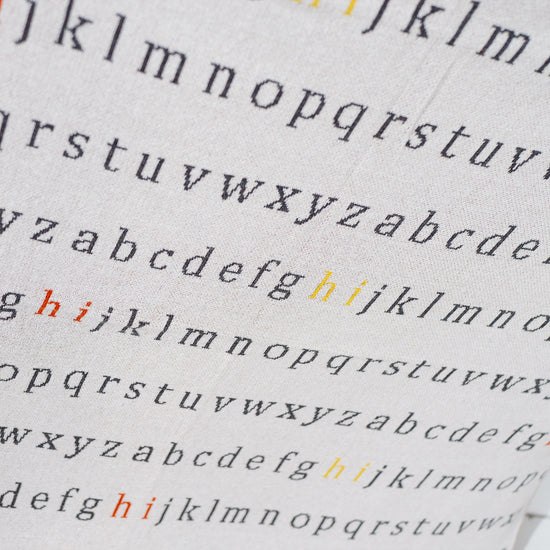 Deka / prikrývka - Pletené Abeceda 02