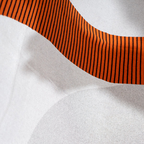 Deka / prikrývka - Pletené Abstraktný farebný blok Oranžová Fabric Close-up Image