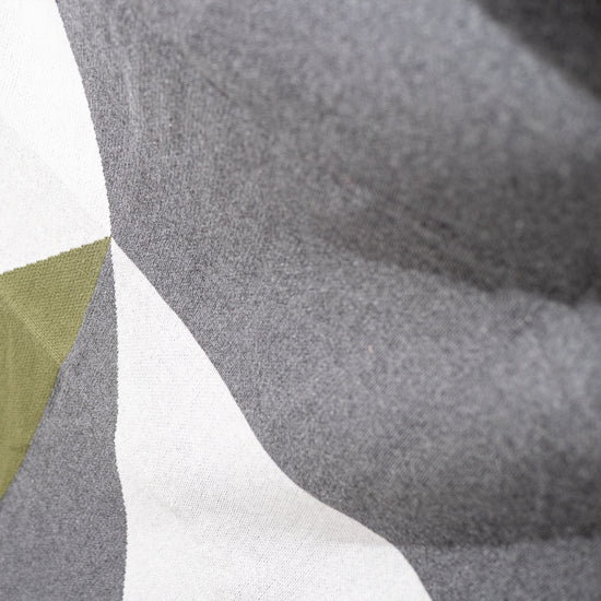 Deka / prikrývka - Pletené Abstraktný farebný blok Šedá 04
