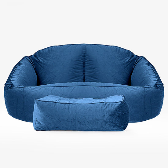 Bubble Sofa Bean Bag - Velvet Midnight Blue 02