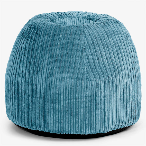 Ergonomické kancelárske pouf-kreslo - Menčester Morská modrá - 01
