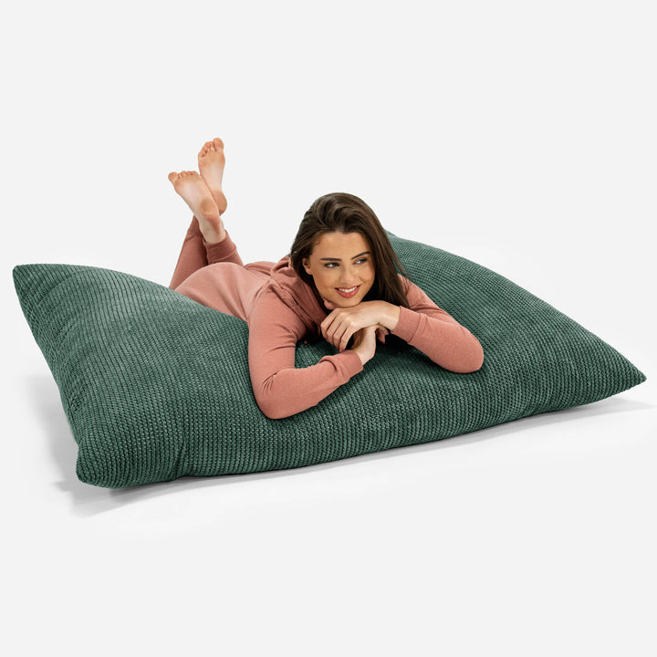Extra veľký sedací vak - Pom Pom Machová Zelená 03