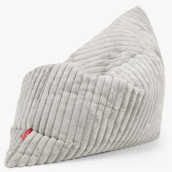 Extra veľký sedací vak - Ultra plyšový kord Šalviová zelená 02