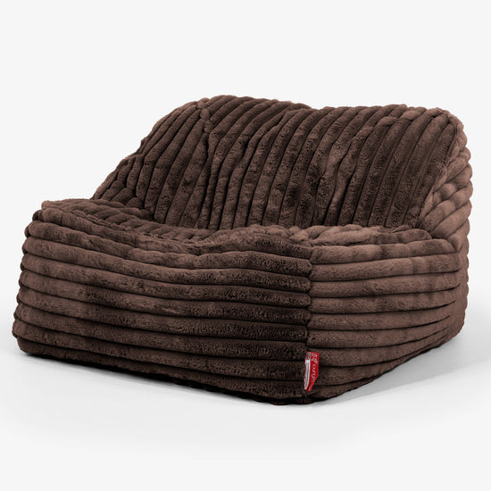 Kreslo sedací vak Sloucher - Ultra plyšový kord Sobolia 01