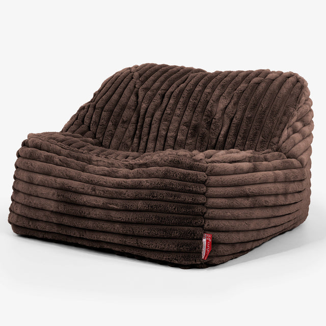 Kreslo sedací vak Sloucher - Ultra plyšový kord Sobolia 01