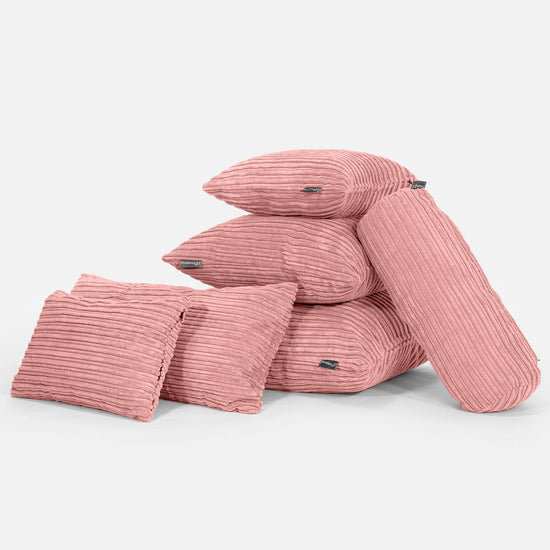 Obdĺžnikový dekoračný poťah na vankúš 35 x 50 cm - Menčester Broskyňová 04