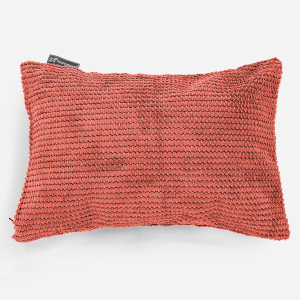 Obdĺžnikový dekoračný poťah na vankúš 35 x 50 cm - Pom Pom Tekvicová Oranžová 01