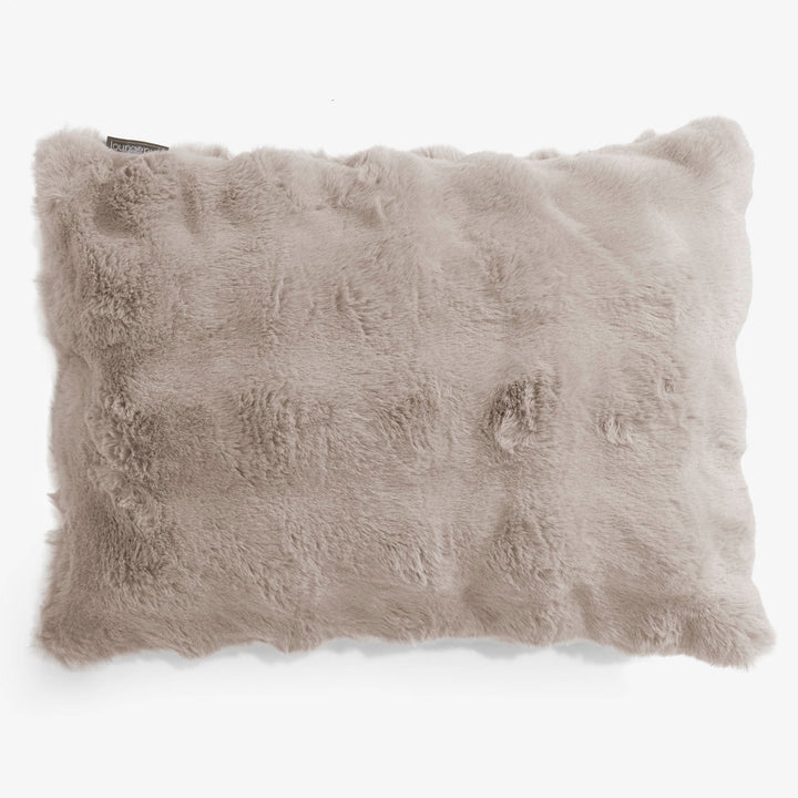 Obdĺžnikový dekoračný poťah na vankúš 35 x 50 cm - Umelá kožušina Bublina Norková 01