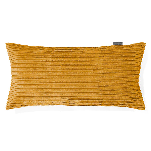Obdĺžnikový dekoračný poťah na vankúš XL 40 x 70 cm - Menčester Zlatý Med 01