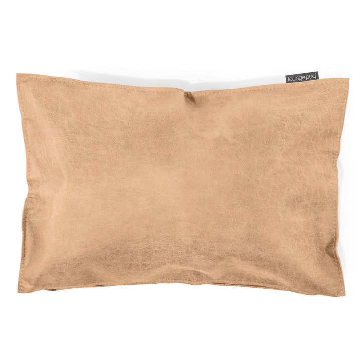 Obdĺžnikový dekoračný poťah na vankúš 35 x 50 cm - Obnosená koža Medovo hnedá 01