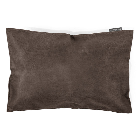 Obdĺžnikový dekoračný poťah na vankúš 35 x 50 cm - Obnosená koža Prírodná bridlicová 01