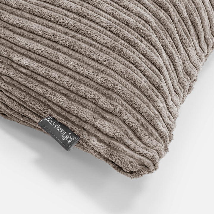 Okrúhly dekoračný poťah na vankúš 50 cm - Menčester Sivá holubica 02