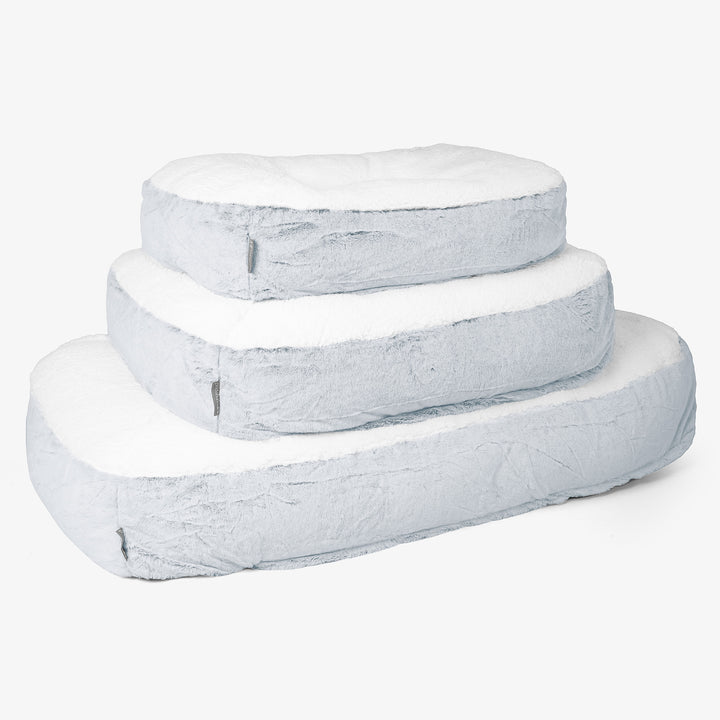 Pelech pre psa Sloucher XL - Falošná králičia kožušina Prašná modrá 02