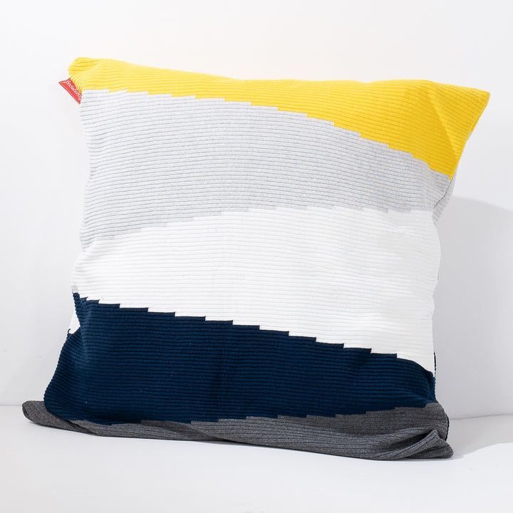 Extra veľký dekoračný poťah na vankúš 70 x 70 cm - Pletené Farebný blok Viacfarebná 02