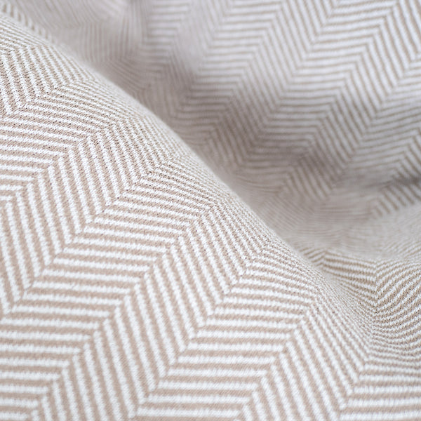 Stolička s vysokým operadlom sedací vak - Pletené Rybia kosť Kamenná Fabric Close-up Image