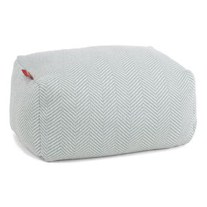 Malá podnožka - Pletené Rybia kosť Modré kačacie vajce