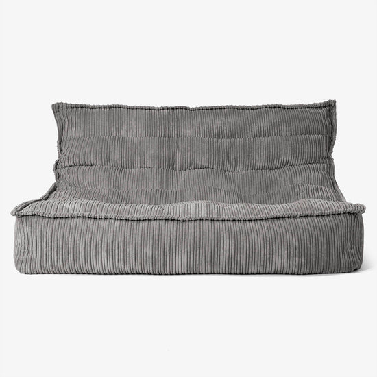 Oliver Floor Sofa Bean Bag - Cord Graphite Grey 01