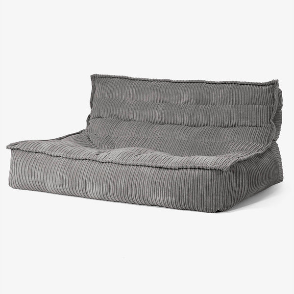 Oliver Floor Sofa Bean Bag - Cord Graphite Grey 01