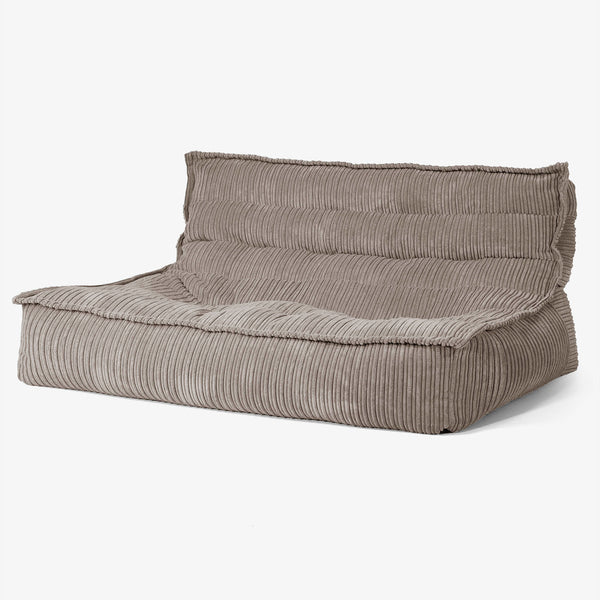 Oliver Floor Sofa Bean Bag - Cord Dovetail Grey 01