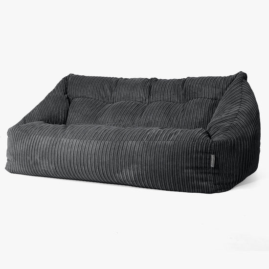 Maya Sofa Bean Bag - Cord Black 03