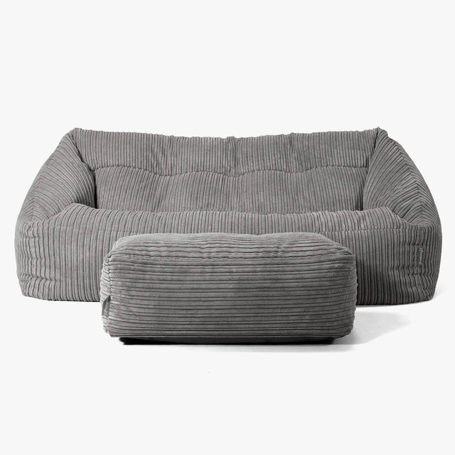 Maya Sofa Bean Bag - Cord Graphite Grey 02