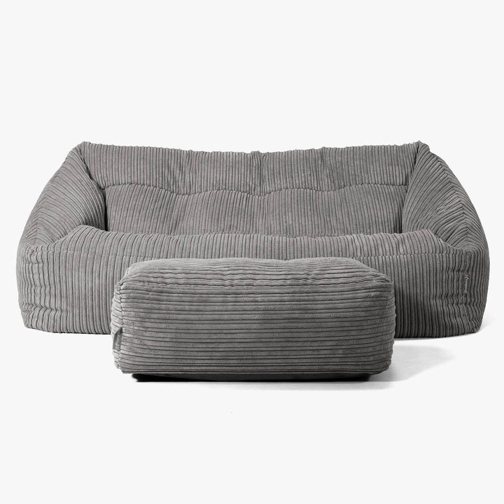 Maya Sofa Bean Bag - Cord Graphite Grey 02