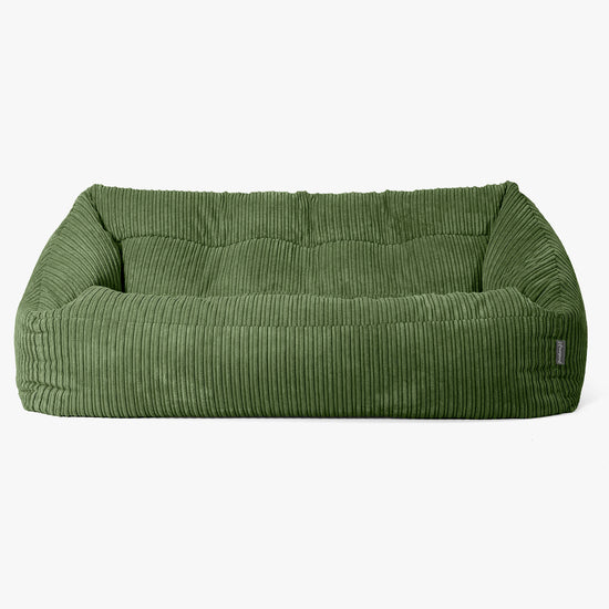 Maya Sofa Bean Bag - Cord Forest Green 01