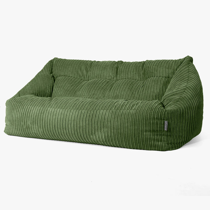 Maya Sofa Bean Bag - Cord Forest Green 03