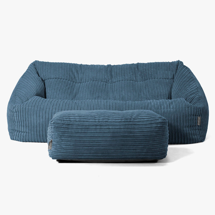 Maya Sofa Bean Bag - Cord Navy Blue 02